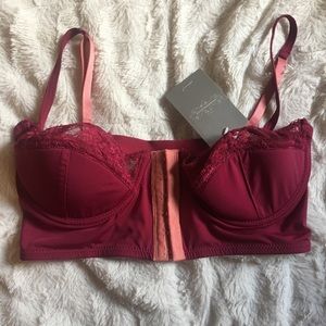 Anthropologie Wine Red Bralette